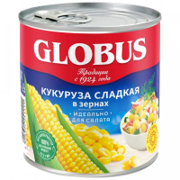 Кукуруза ''Globus'' сладкая в зернах, 340 г