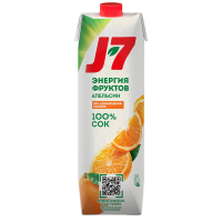 Сок ''J7'' Апельсин с мякотью для детского питания, 0,97 л