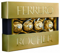 Конфеты ''Ferrero Rocher'' с начинкой из крема и лесного ореха, 125 г