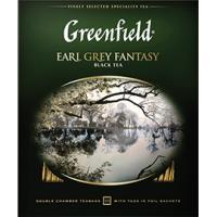 Чай ''Greenfield'' Earl Grey Fantasy черный с бергамотом в пакетиках, 100 шт