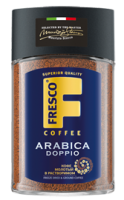 Кофе ''Fresco'' Arabica Doppio растворимый сублимированный с добавлением натурального молотого, 100 г