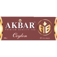 Чай ''Akbar'' Ceylon черный в пакетиках, 25 шт