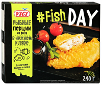 Рыбные порции из филе ''Vici'' Fish Day в нежном кляре, 240 г