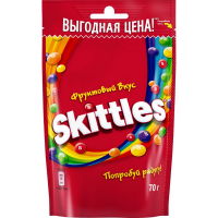 Драже skittles фрукты в сахарной глазури, 70г