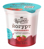 Йогурт ''Царка'' Земляника, 3,5%, 400 г