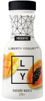 Йогурт ''Liberty Yogurt'' Манго, папайя, 1,5%, 270 г