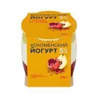 Йогурт ''Коломенский'' Гранат и айва, 5%, 170 г