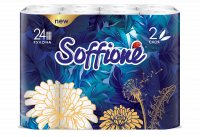 Туалетная бумага ''Soffione'', 2 слоя, 24 рулона