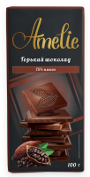 Шоколад горький ''Amelie'' 75% какао, 100 г