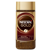 Кофе ''Nescafe'' Gold растворимый сублимированный, 190 г, стеклянная банка