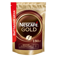 Кофе ''Nescafe'' Gold растворимый сублимированный, 190 г